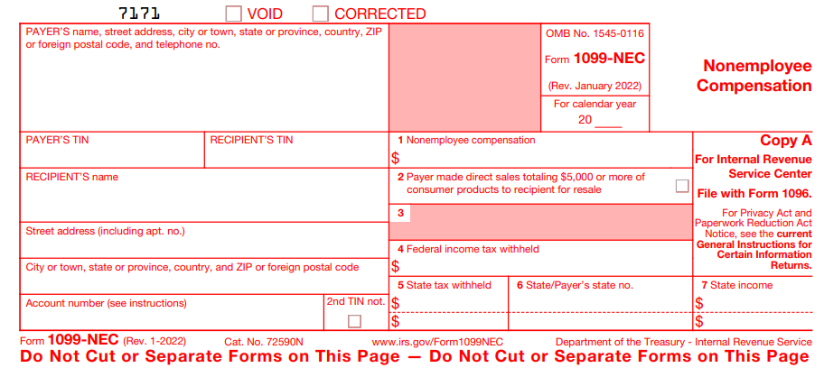 Form 1099 for Montana State	